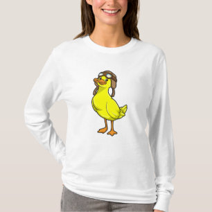 Camiseta Pato como piloto con tapón y gafas