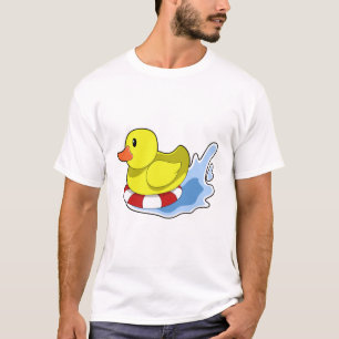 Camiseta Pato con anillo de natación en el agua.PNG