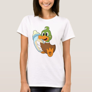Camiseta Pato con botella de leche