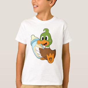 Camiseta Pato con botella de leche