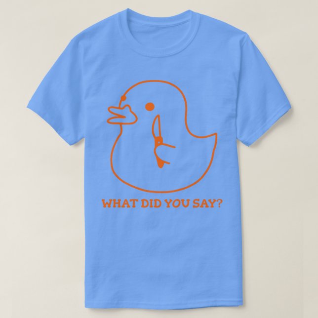 Camiseta pato con cuchillo lo que dijiste (Diseño del anverso)