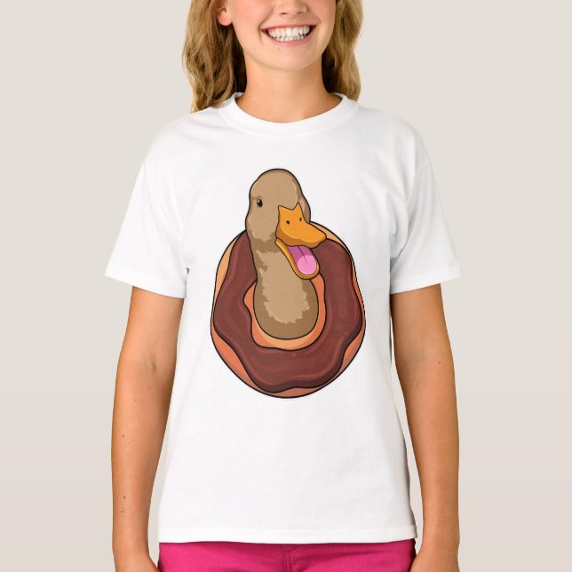 Camiseta Pato con Donut (Anverso)