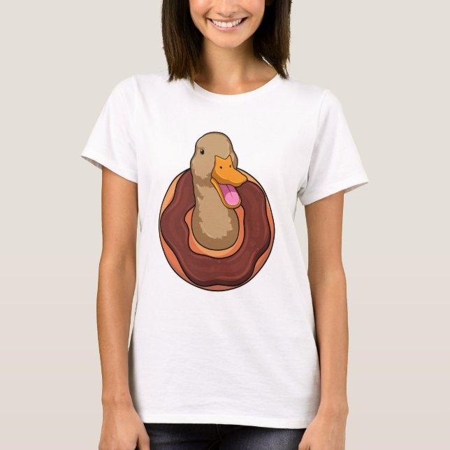 Camiseta Pato con Donut (Anverso)