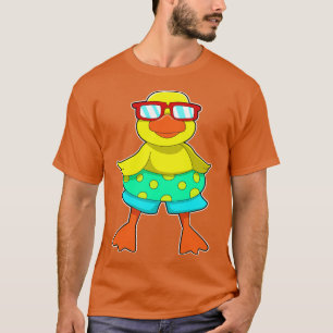 Camiseta Pato con gafas de sol de anillo de natación