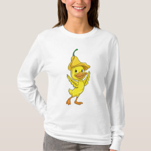 Camiseta Pato con gorra amarilla de campana