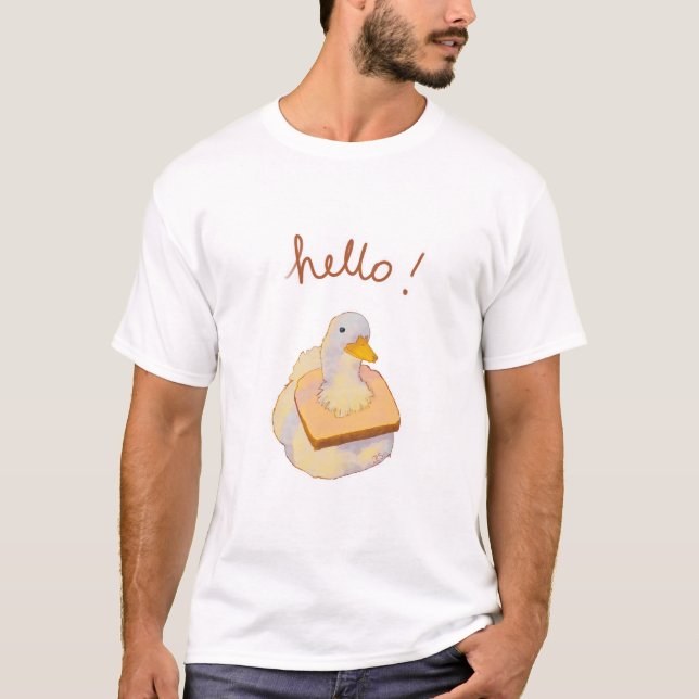 Camiseta Pato con pan (Anverso)