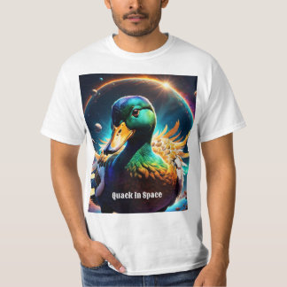 Camiseta "Pato cósmico: un viaje vibrante a través del espa