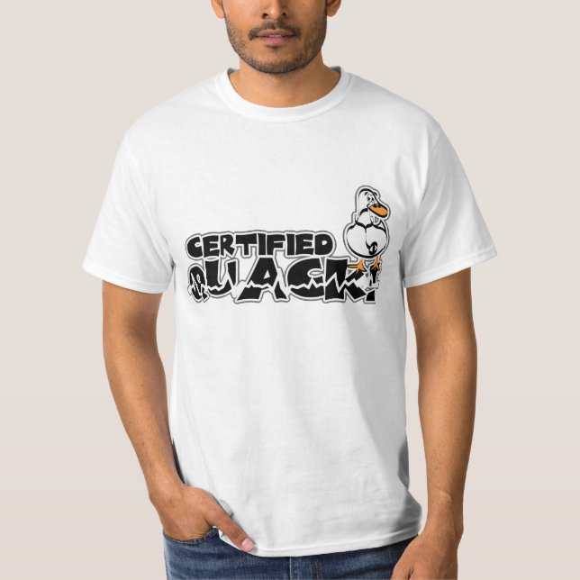 Camiseta Pato cuack certificado (Anverso)