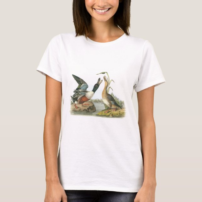 Camiseta Pato cuchara septentrional por Audubon (Anverso)
