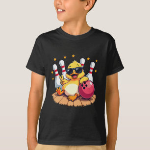 Camiseta Pato Cutáneo Con Sungles Duck Jugando Bolera Para