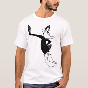 Camiseta Pato DAFFY™ inclinado contra una pared
