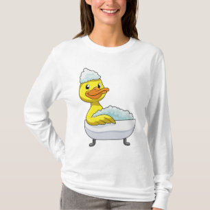 Camiseta Pato de baño con bañera y espuma