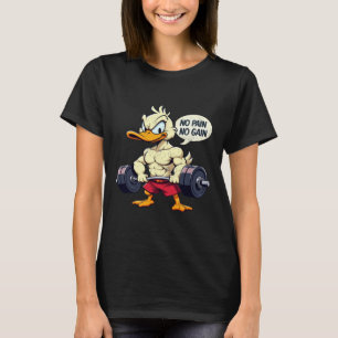 Camiseta Pato De Buff Vintage Sin Dolor No Gain Carro De Tr