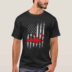 Camiseta Pato de caza patriótico del pato