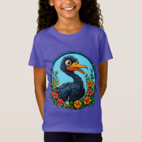 Pato de dibujos animados lindo