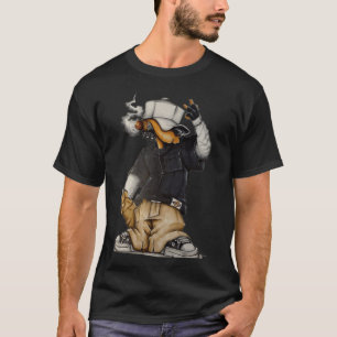 Camiseta Pato de gangster con labradores de cabeza de perro