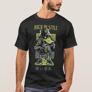 Camiseta Pato de gangster en perro de impresión de acuarela