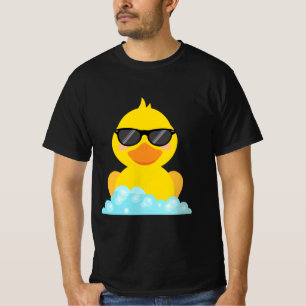 Camiseta Pato de goma amarillo con gafas de sol