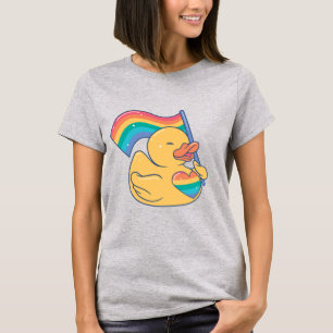 Camiseta Pato de goma arcoiris