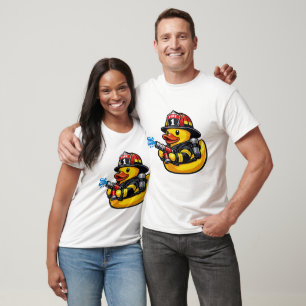Camiseta Pato de Goma Bombero