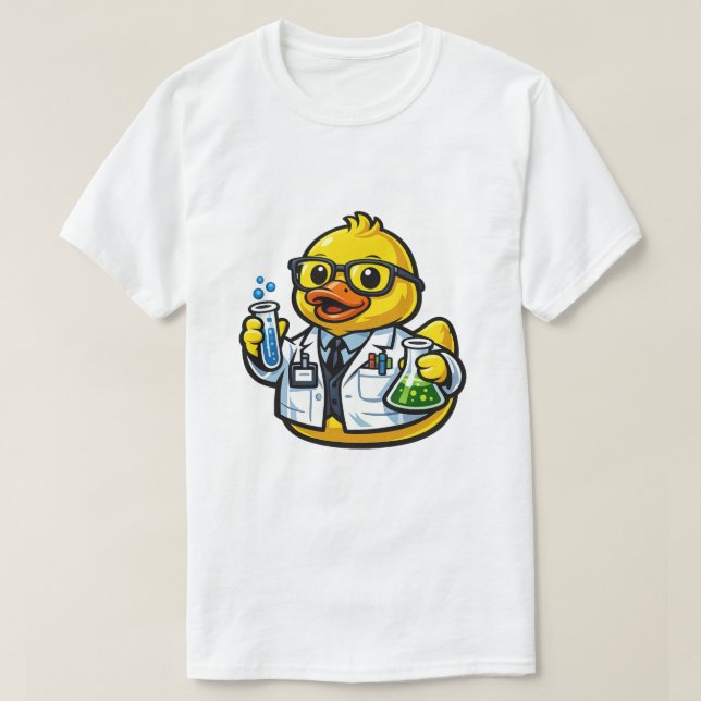 Camiseta Pato de Goma Científico (Diseño del anverso)