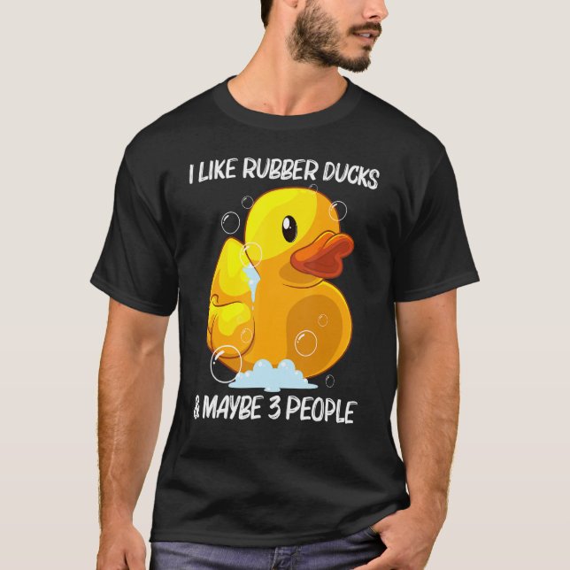 Camiseta Pato De Goma Cuto Para Hombres Mujeres Niños Ducki (Anverso)