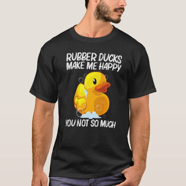 Camiseta Pato De Goma Cuto Para Hombres Mujeres Niños Ducki (Anverso)