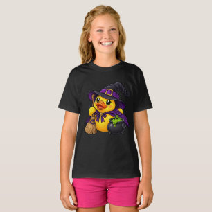 Camiseta Pato de goma de bruja Calabaza de Halloween