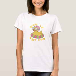 Camiseta Pato de goma divertido al sol