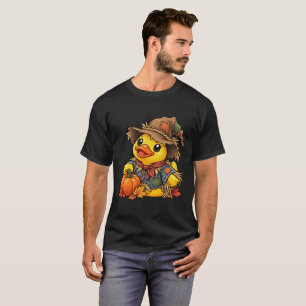 Camiseta Pato de goma espantapájaros cosecha de otoño