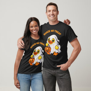 Camiseta Pato de goma fantasma Quack or Treat Halloween