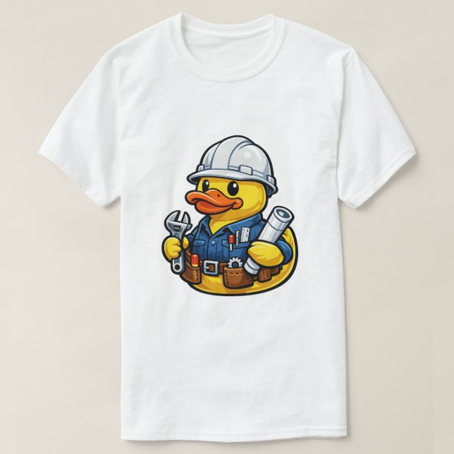 Camiseta Pato de goma ingeniero (Diseño del anverso)