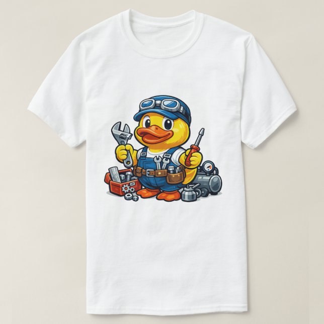Camiseta Pato de Goma Mecánico (Diseño del anverso)