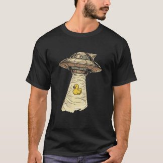Camiseta Pato de goma ovni alienígena divertido pato de gom