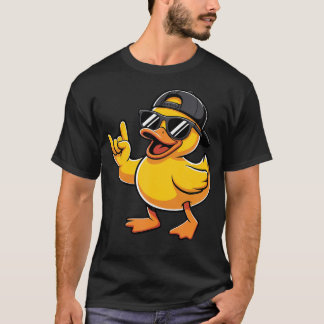Camiseta Pato de Goma Rock Música Pato de Goma Divertido