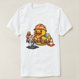 Camiseta Pato de goma trabajador de carreteras