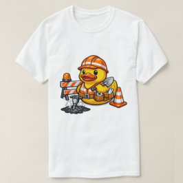 Camiseta Pato de goma trabajador de carreteras