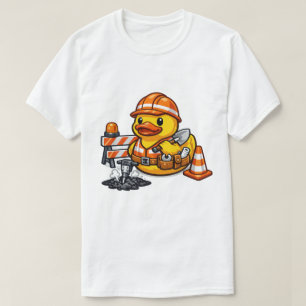 Camiseta Pato de goma trabajador de carreteras