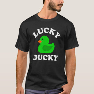Camiseta Pato de goma verde Lucky Ducky Quack St Patricks D