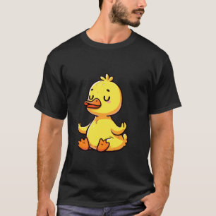 Camiseta Pato de meditación en postura de yoga, animal rela