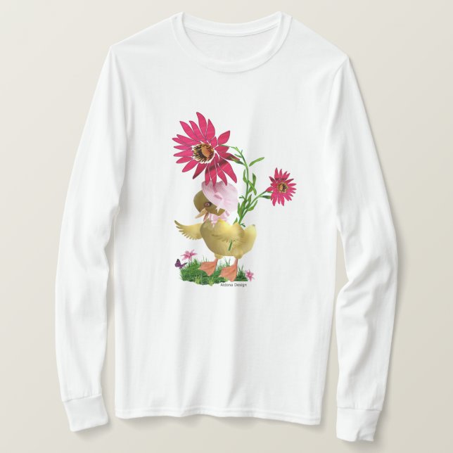 Camiseta Pato de Pascua Adorable (Anverso del diseño)