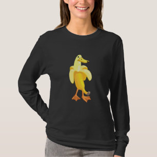 Camiseta Pato de plátano Gráfico Frutas Animales Gráfic