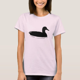Camiseta Pato del pato silvestre en silueta