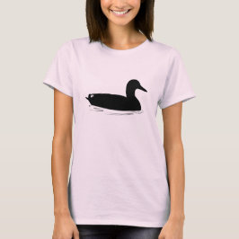Camiseta Pato del pato silvestre en silueta
