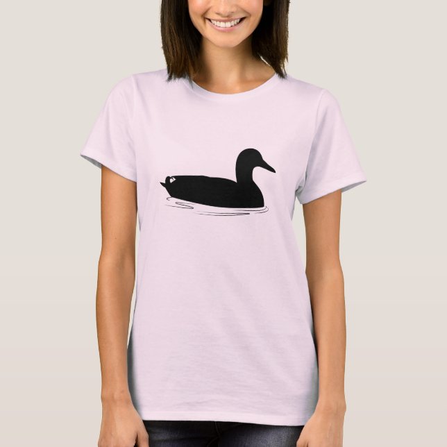 Camiseta Pato del pato silvestre en silueta (Anverso)