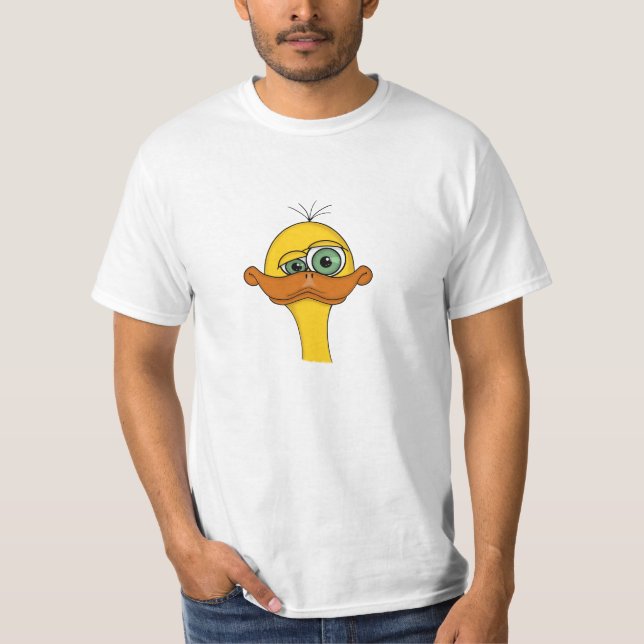 Camiseta Pato divertido del dibujo animado (Anverso)