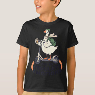 Camiseta Pato divertido en scooter para regular emociones