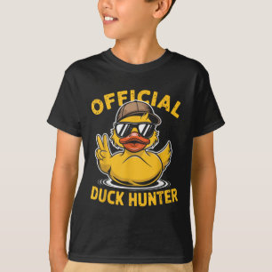 Camiseta Pato Divertido Equipo de Cazadores de Barco de Cru