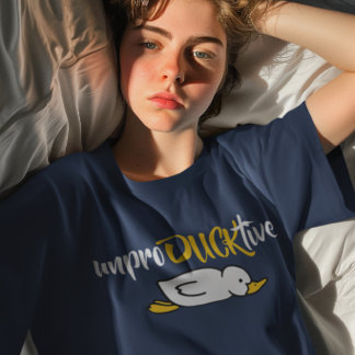 Camiseta Pato divertido improDUCctivo juego de palabras