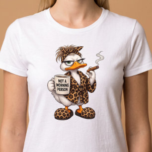 Camiseta Pato Divertido No Es Una Persona Mañanera
